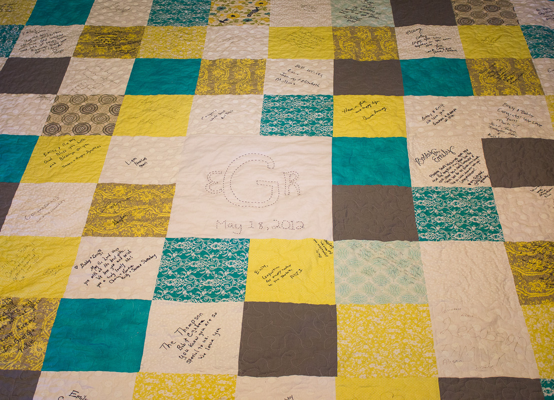 Wedding Quilt Guest Book
 How to Make a Guest Book Wedding Quilt Part 3 and