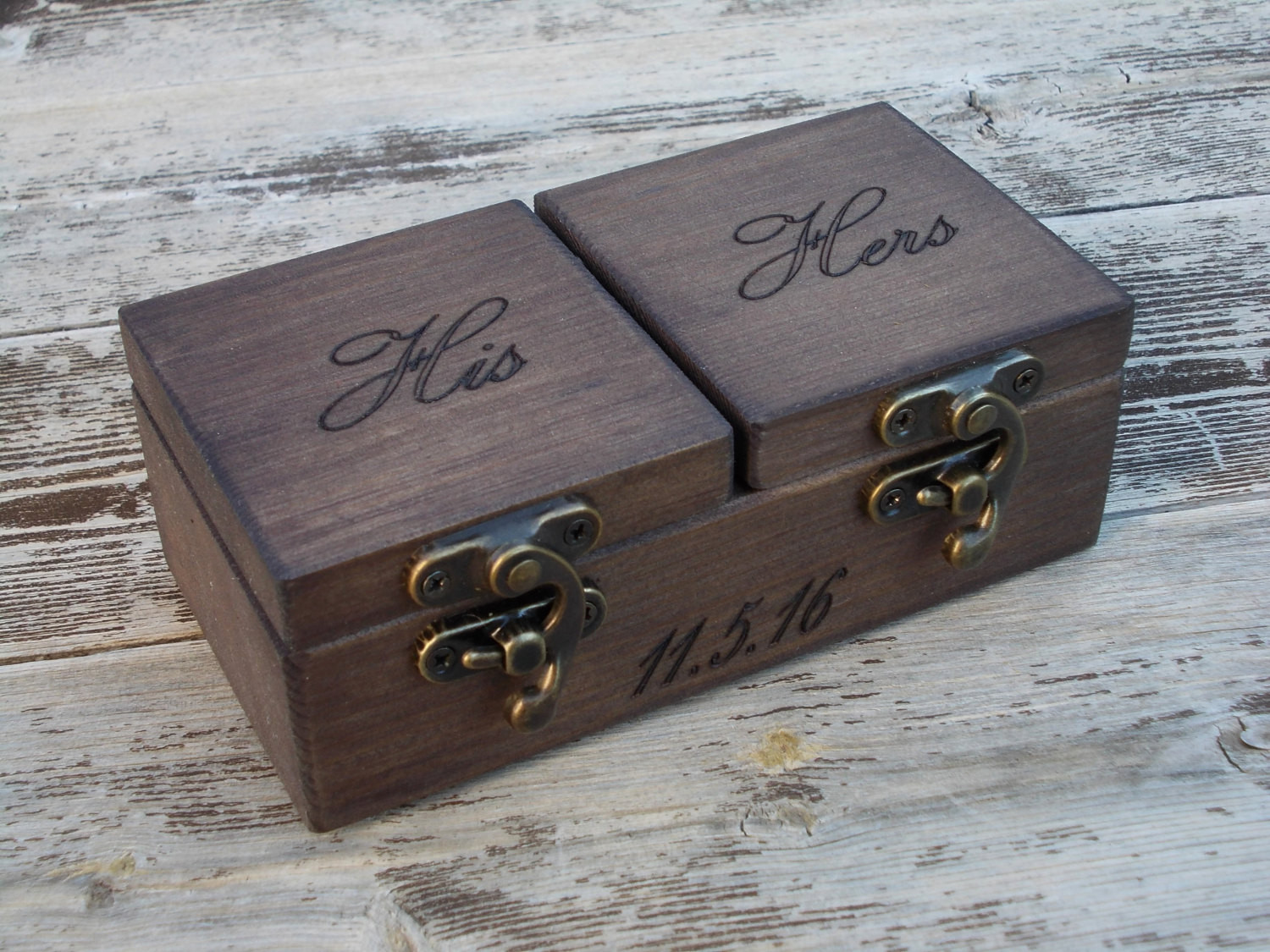 Wedding Ring Boxes
 reclaimed wood ring box wood ring box wedding wedding ring box