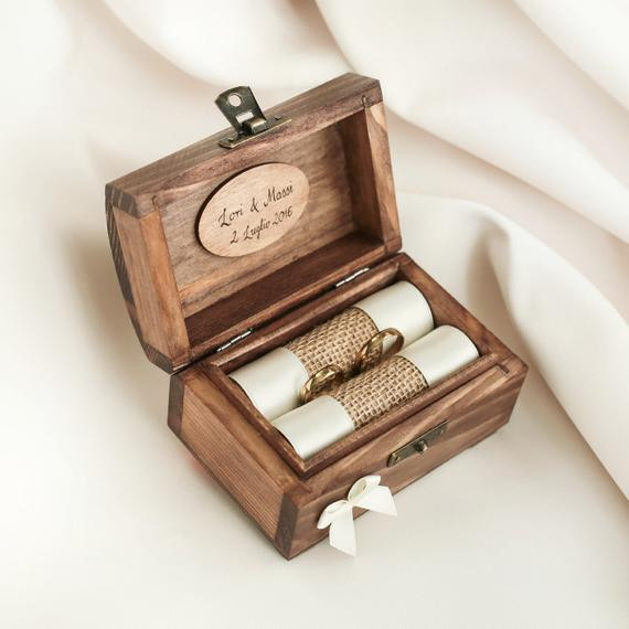 Wedding Ring Boxes
 Personalized wedding ring box Wooden ring box Ring holder