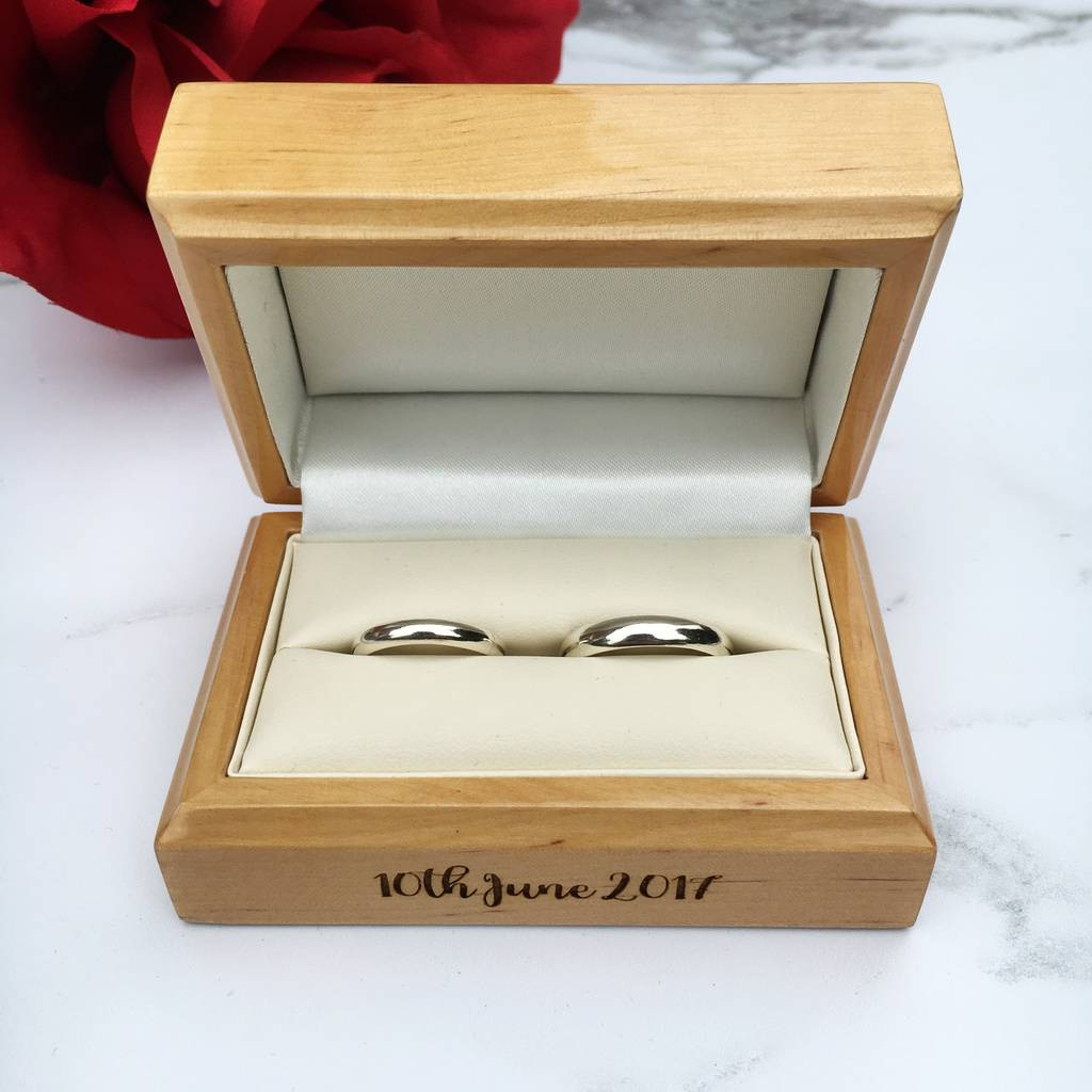 Wedding Ring Boxes
 personalised wedding ring box by laser made designs