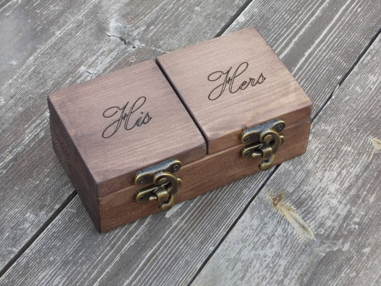 Wedding Ring Boxes
 reclaimed wood ring box wood ring box wedding by