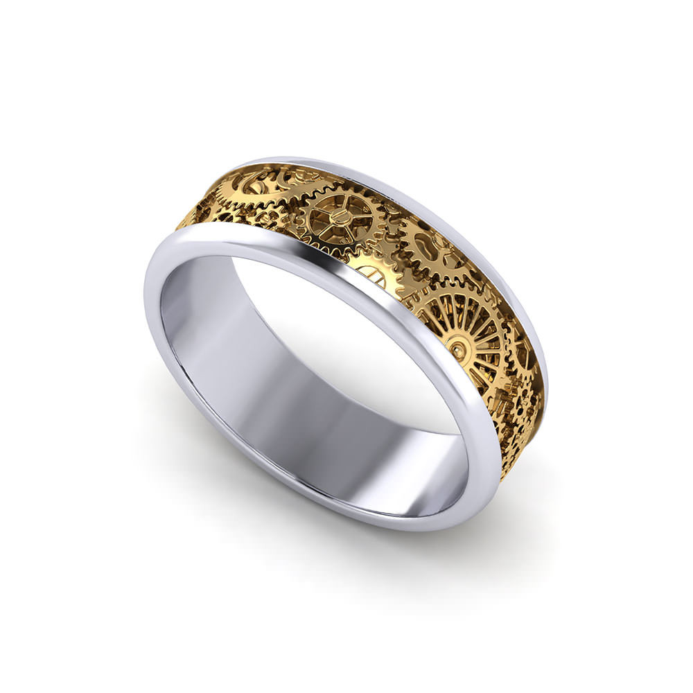 Wedding Ring For Men
 Mens Kinetic Wedding Ring