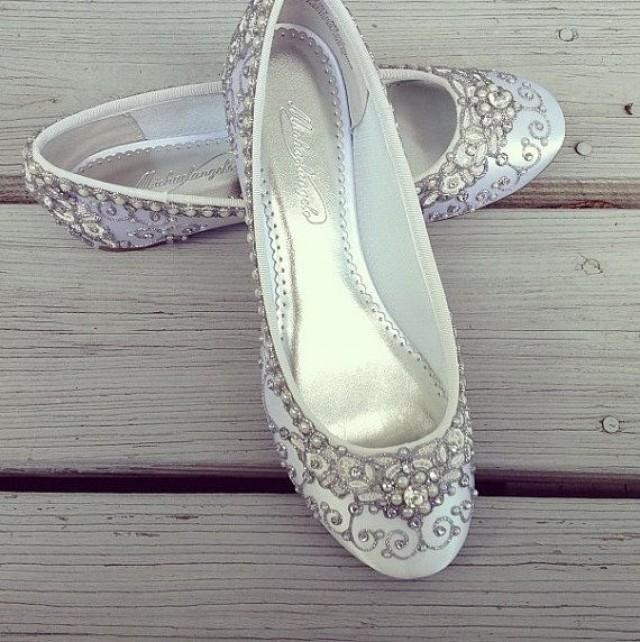 Wedding Shoes Ballet Flats
 Cinderella s Slipper Bridal Ballet Flats Wedding Shoes