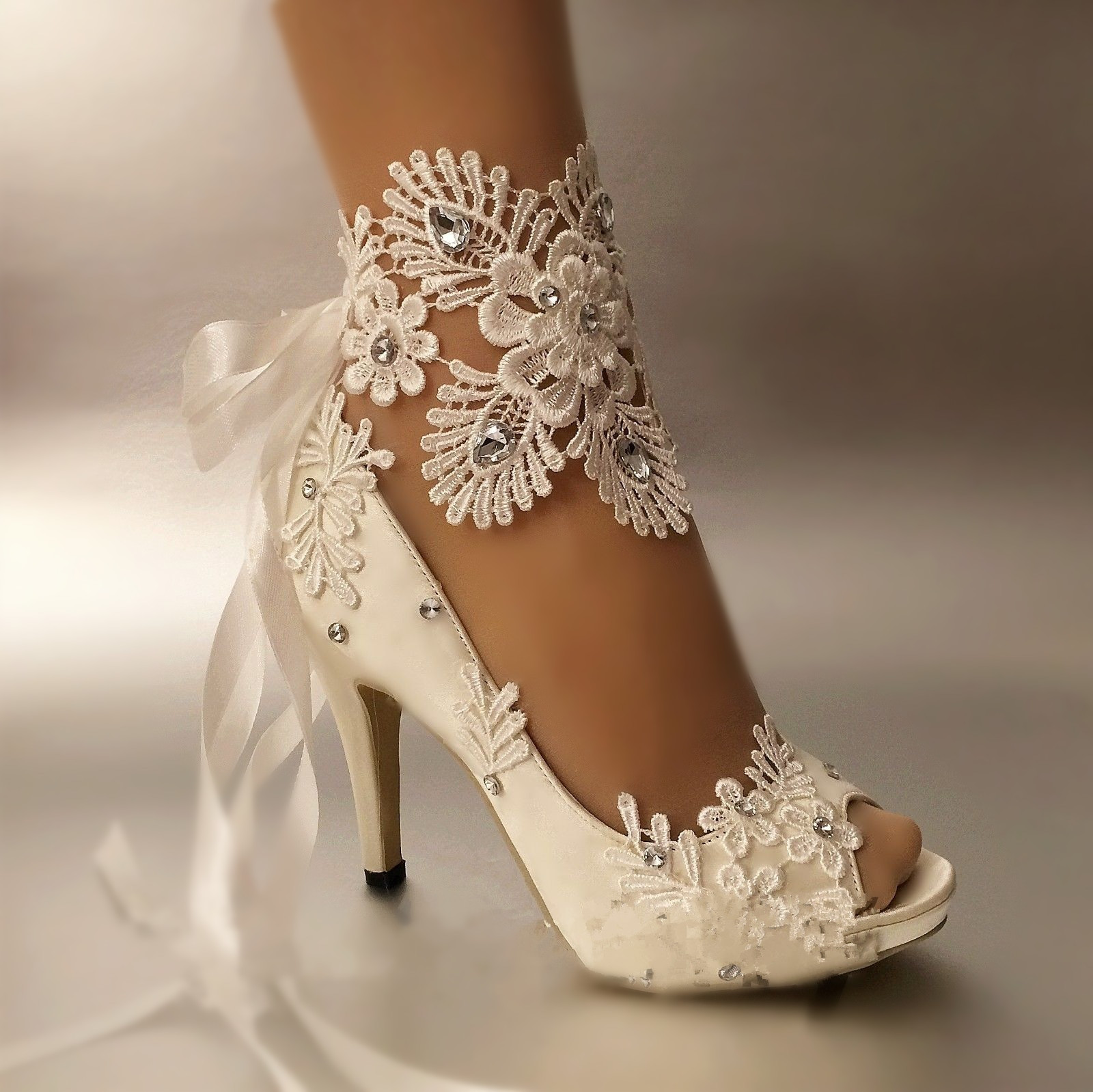 Wedding Shoes For The Bride
 Aliexpress Buy Dress Shoes Women Pumps Open toe lace