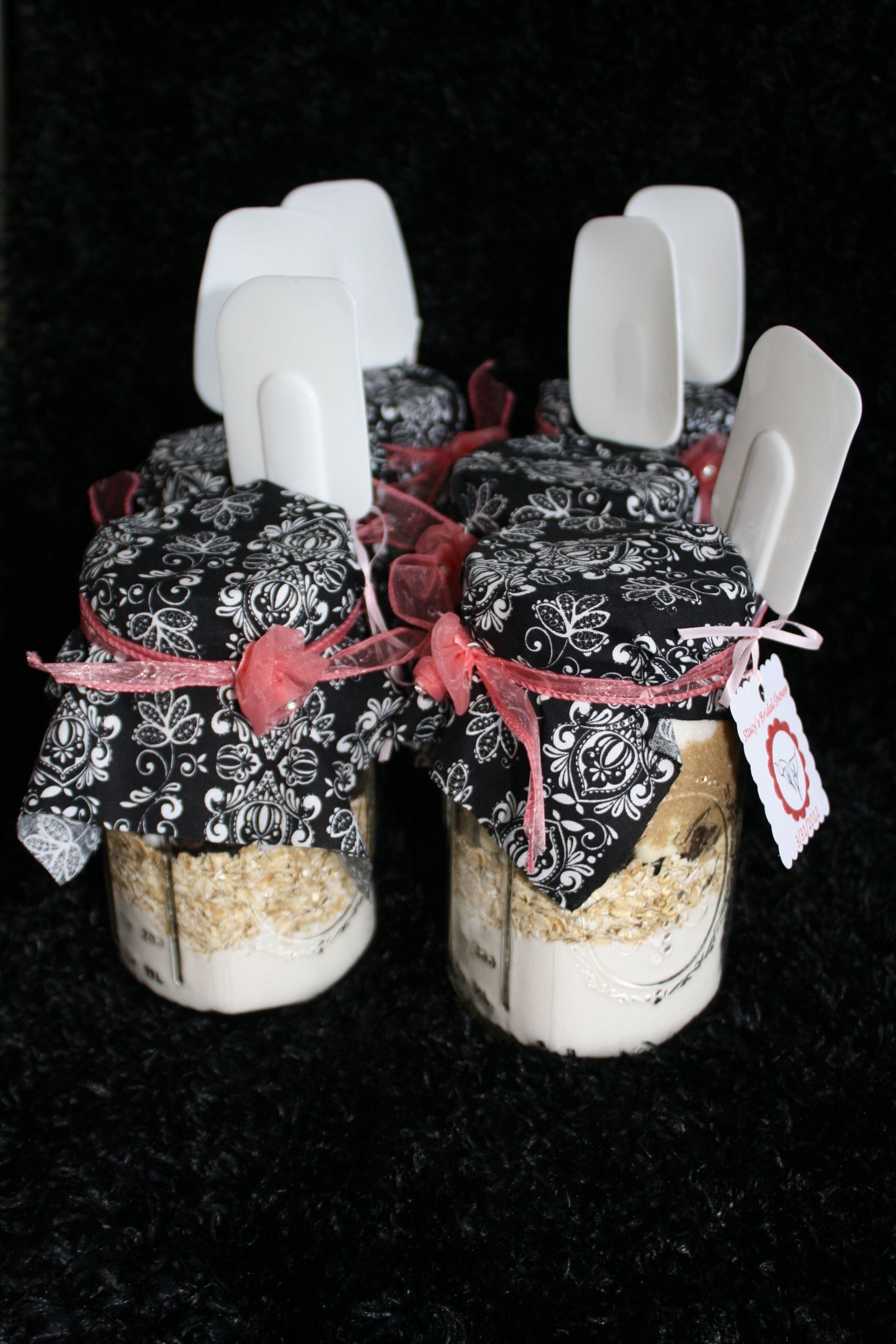 Wedding Shower Host Gift Ideas
 Cookies mixes that I made up for hostess ts at my