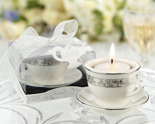 Wedding Shower Party Favors
 50 Mini Porcelain Teacup Tea Light Candle Wedding Party