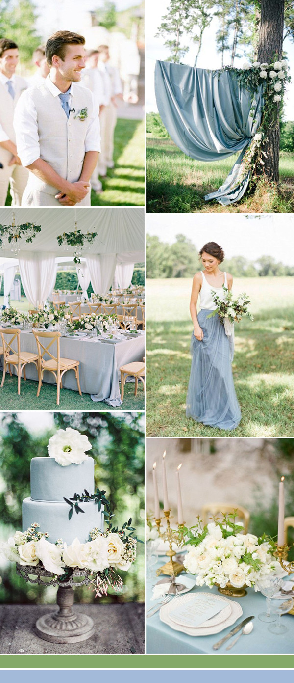 Wedding Themes For August
 The Best Shades of Blue Wedding Color Ideas for 2017
