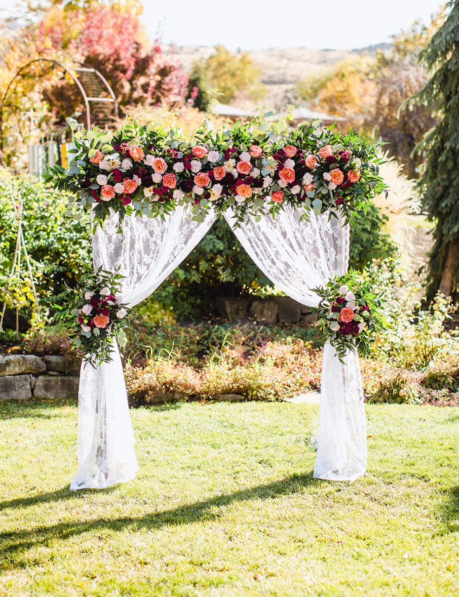 Wedding Trellis DIY
 DIY Wedding Arbor From FiftyFlowers