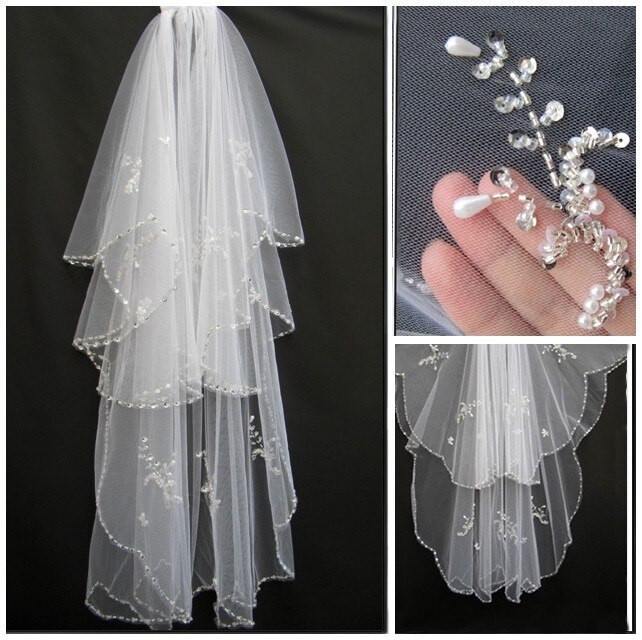 Wedding Veils For Sale Online
 Aliexpress Buy 2014 Sale Wedding Veils Long White
