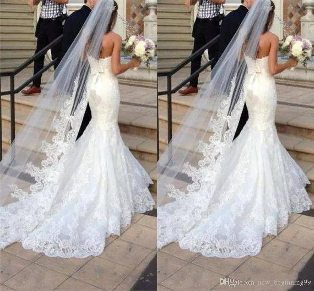 Wedding Veils Used
 2M Long Bridal Veil Princess Wedding Veils Cheap Long Lace