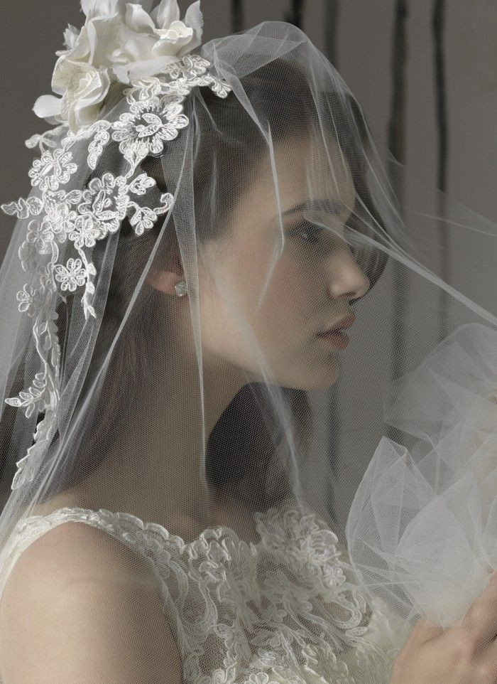 Wedding Veils Used
 Beautiful lace veil headpiece