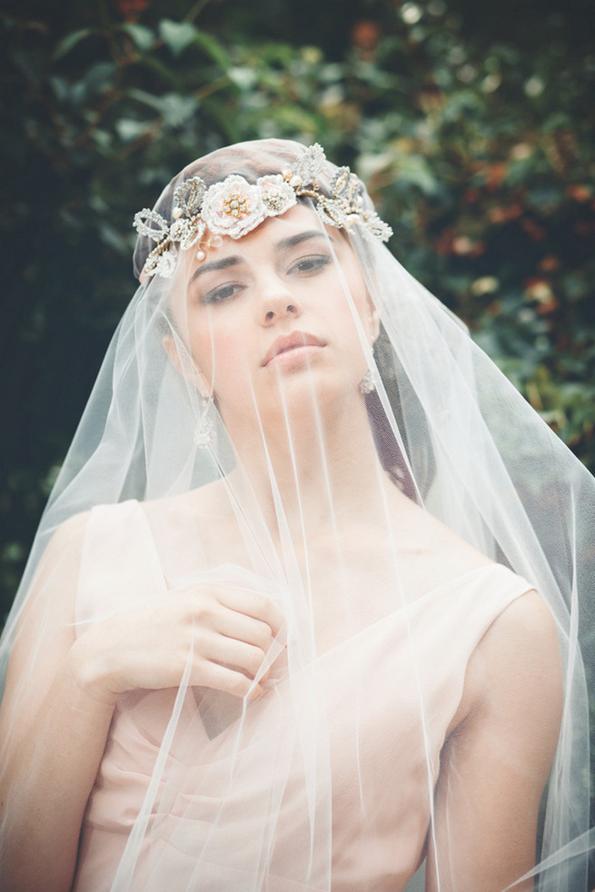 Wedding Veils Used
 Bohemian Wedding Jewelry by Edera Jewelry La Candella