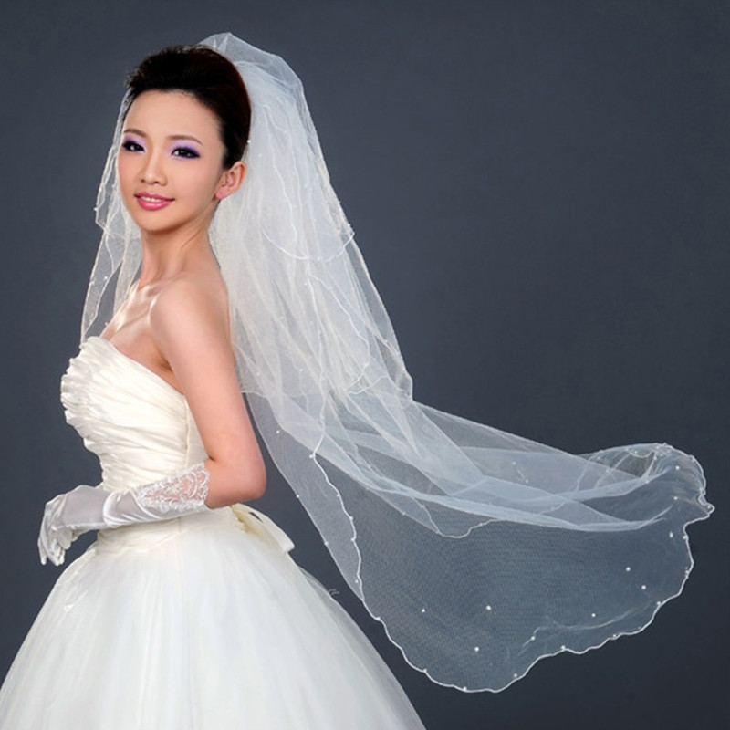 Wedding Veils With Red Trim
 Aliexpress Buy 3 Layers Bridal Wedding Veil