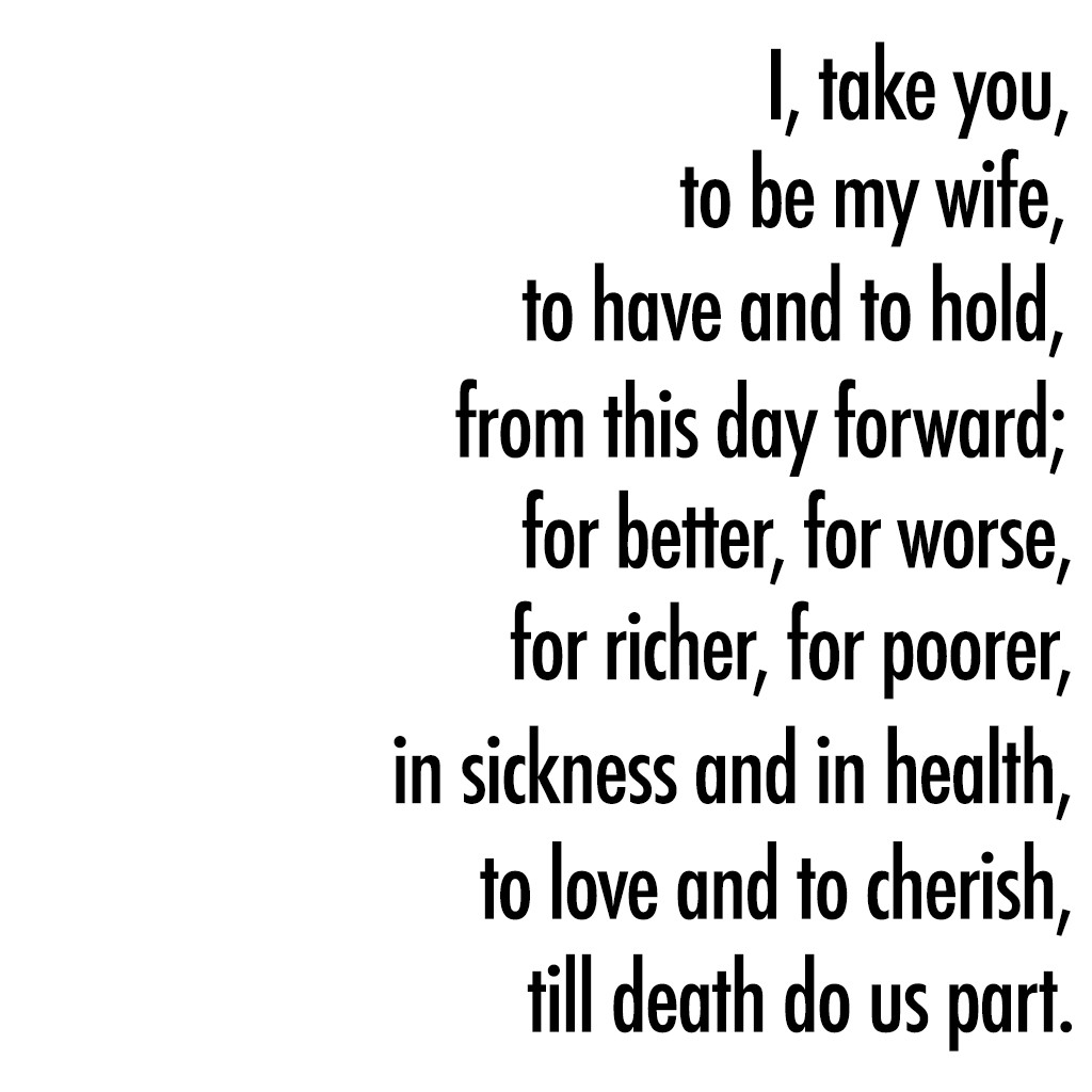 Wedding Vows In Sickness And In Health
 wedding ceremony script in sickness and in health