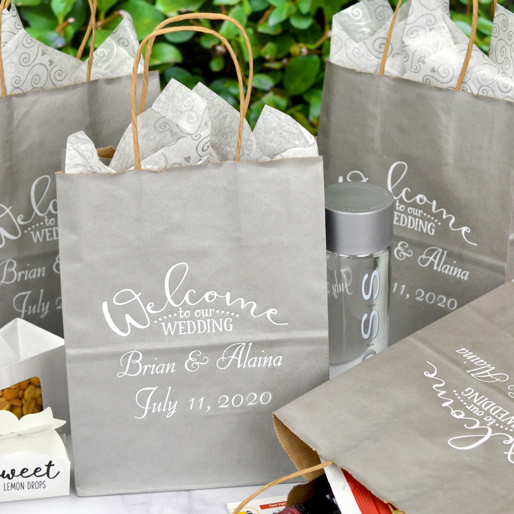 Wedding Welcome Gift Bags
 8 x 10 Kraft Wedding Wel e Gift Bags Personalized
