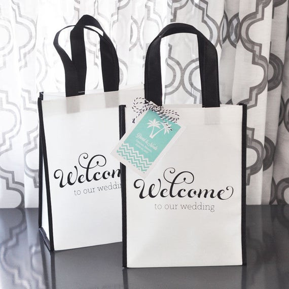 Wedding Welcome Gift Bags
 Items similar to Wedding Guest Wel e Bags Out of Town