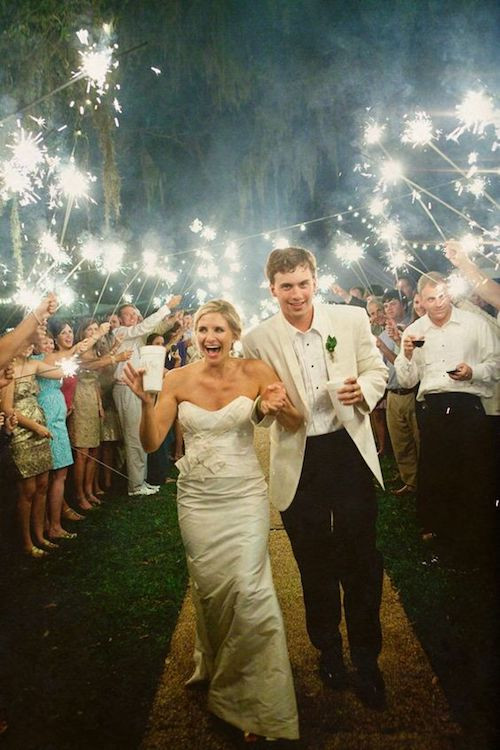 Wedding With Sparklers
 15 Epic Wedding Sparkler Sendoffs That Will Light Up Any