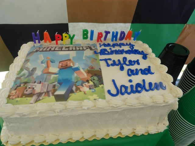 Wegmans Birthday Cake
 Minecraft Birthday Party Birthday Party Ideas