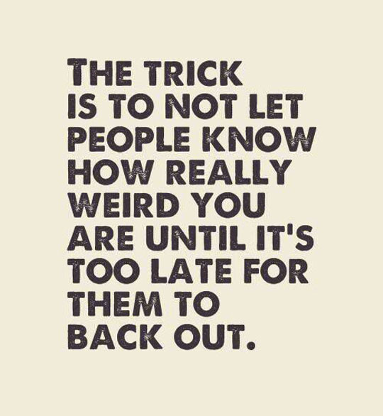 Weird Quotes About Life
 The ly Trick You Need To Learn In Life