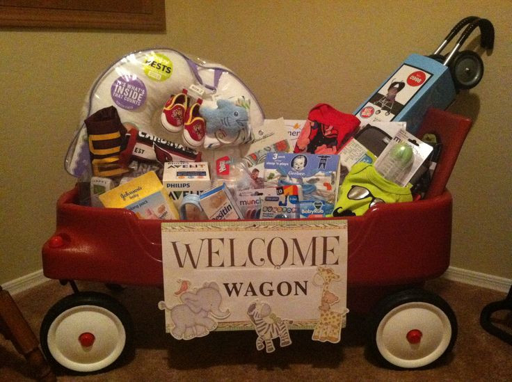 Welcome Baby Gift Ideas
 "Wel e Wagon" baby shower t My creation