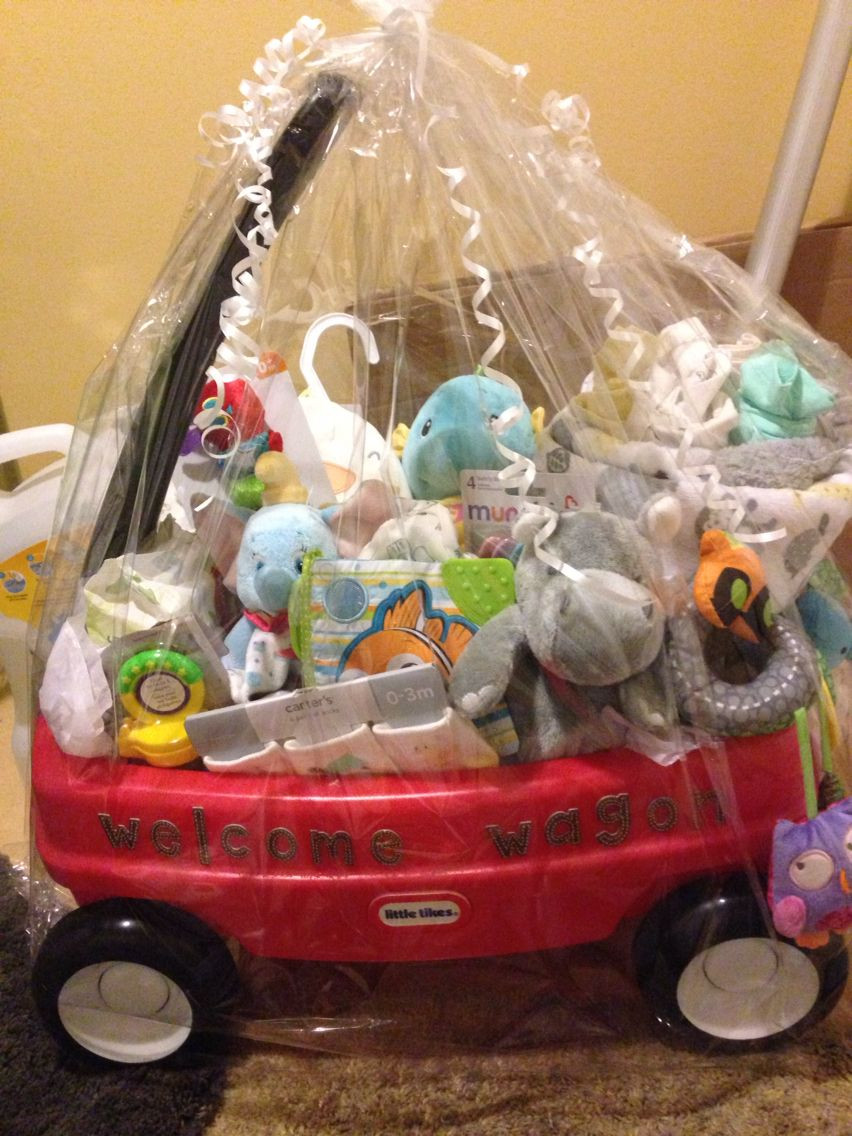 Welcome Baby Gift Ideas
 Gender neutral wel e wagon for baby shower …