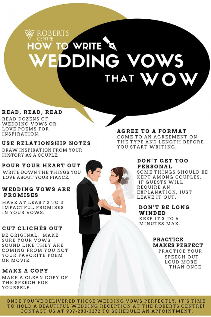 What Are The Wedding Vows
 Wedding Vows that Wow Roberts Centre Roberts Centre