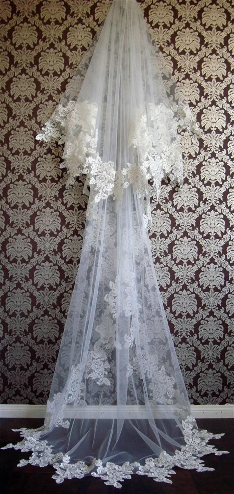 What Are Wedding Veils Made Of
 Wholesale Vintage 2015 Lace Formal Wedding Bridal Veil