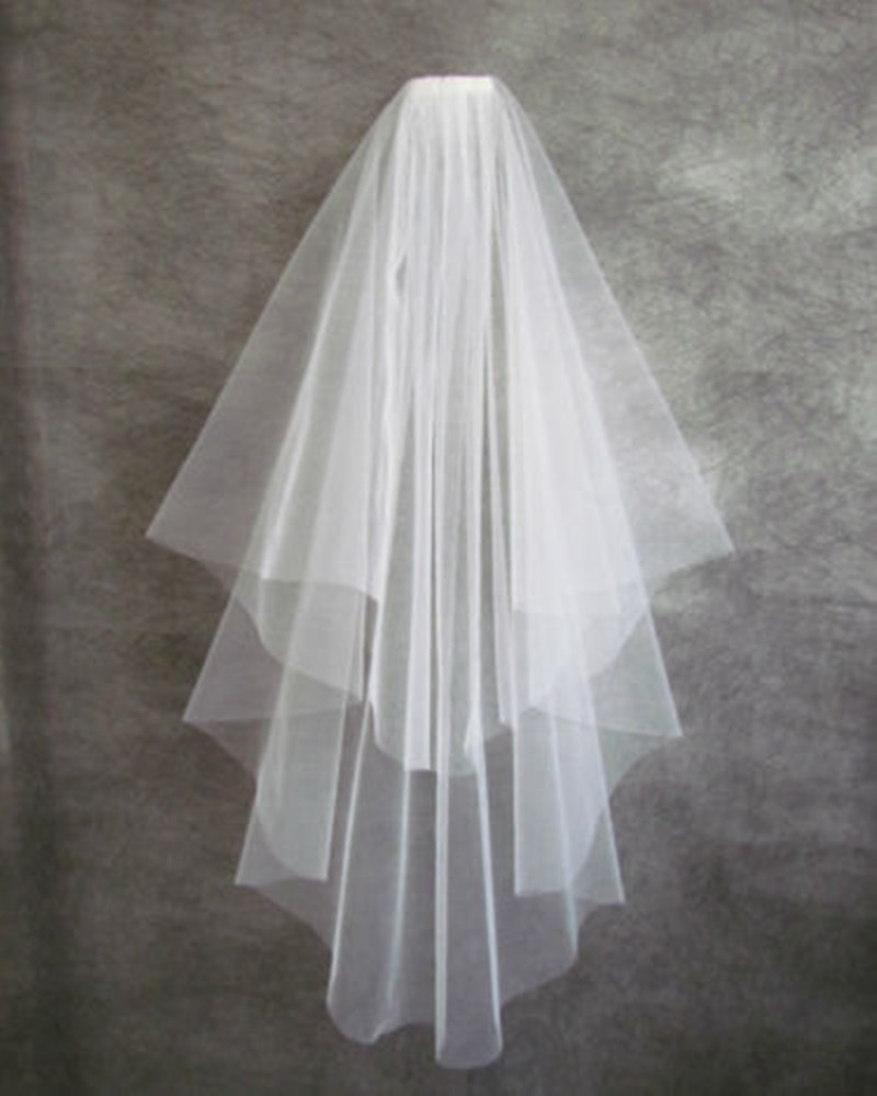 What Are Wedding Veils Made Of
 New Simple Wedding Veil 2T Bridal Veil b Elegant