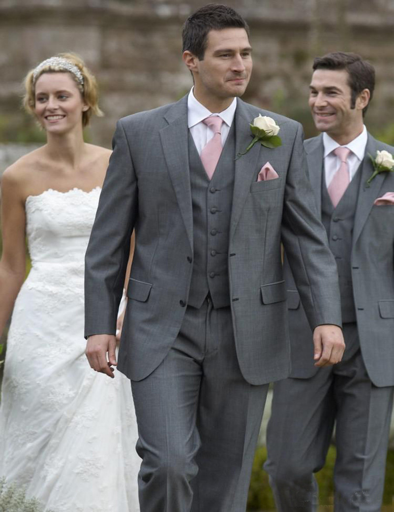 What Color Suit To Wear To A Wedding
 Groom Wear Wedding Suit Men Groom Tuxedos Best Men Suit