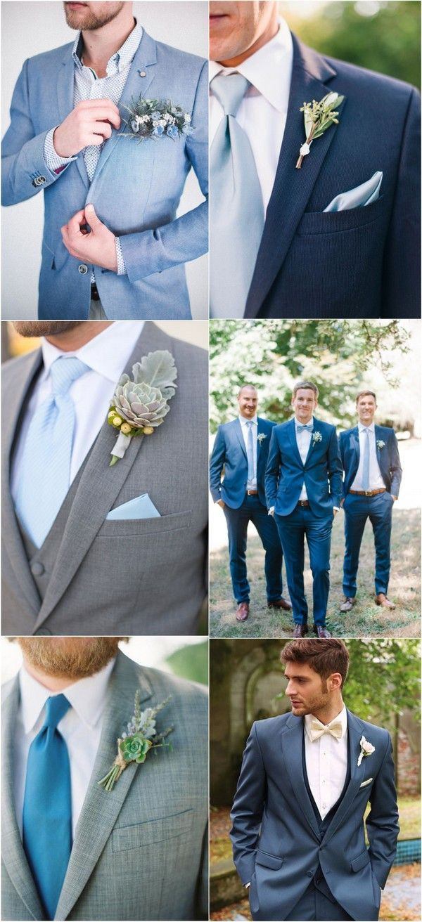 What Color Suit To Wear To A Wedding
 24 Brilliant Dusty Blue Wedding Color Ideas