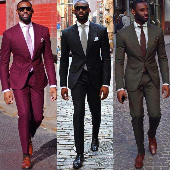 What Color Suit To Wear To A Wedding
 Groom Suit Wedding Suits For Men2016Mens Striped Suit