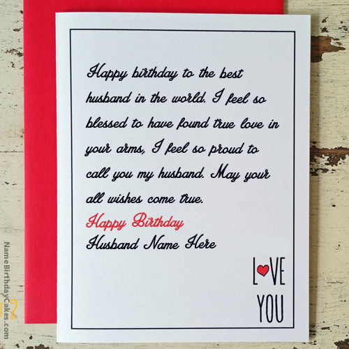 What To Write In A Birthday Card For Your Boyfriend
 Husband Birthday Card