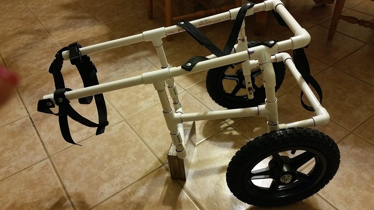 Wheelchair For Dogs DIY
 How To Build Your Own Doggie Wheelchair Part 1