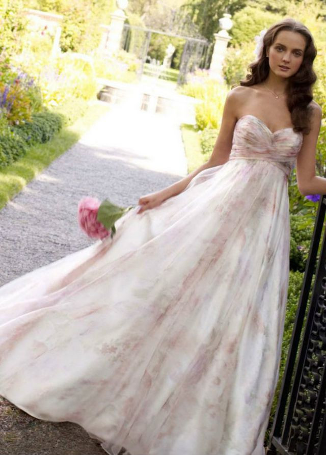 White And Pink Wedding Dress
 Pink Wedding Dresses