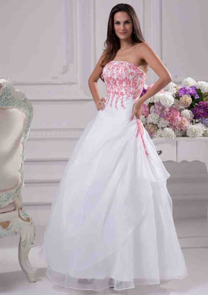 White And Pink Wedding Dress
 Pink And White Wedding Dresses Wedding and Bridal