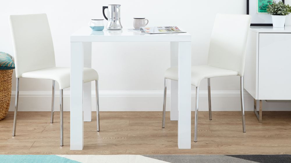 White Kitchen Chair
 Fern White Gloss Kitchen Table