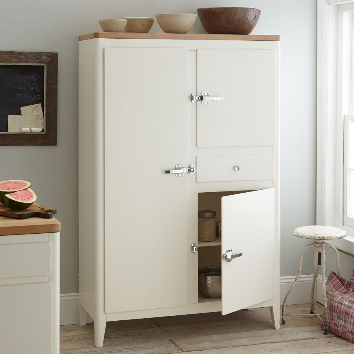 White Kitchen Pantry Freestanding
 Freestanding Kitchen Unit Mad About The House