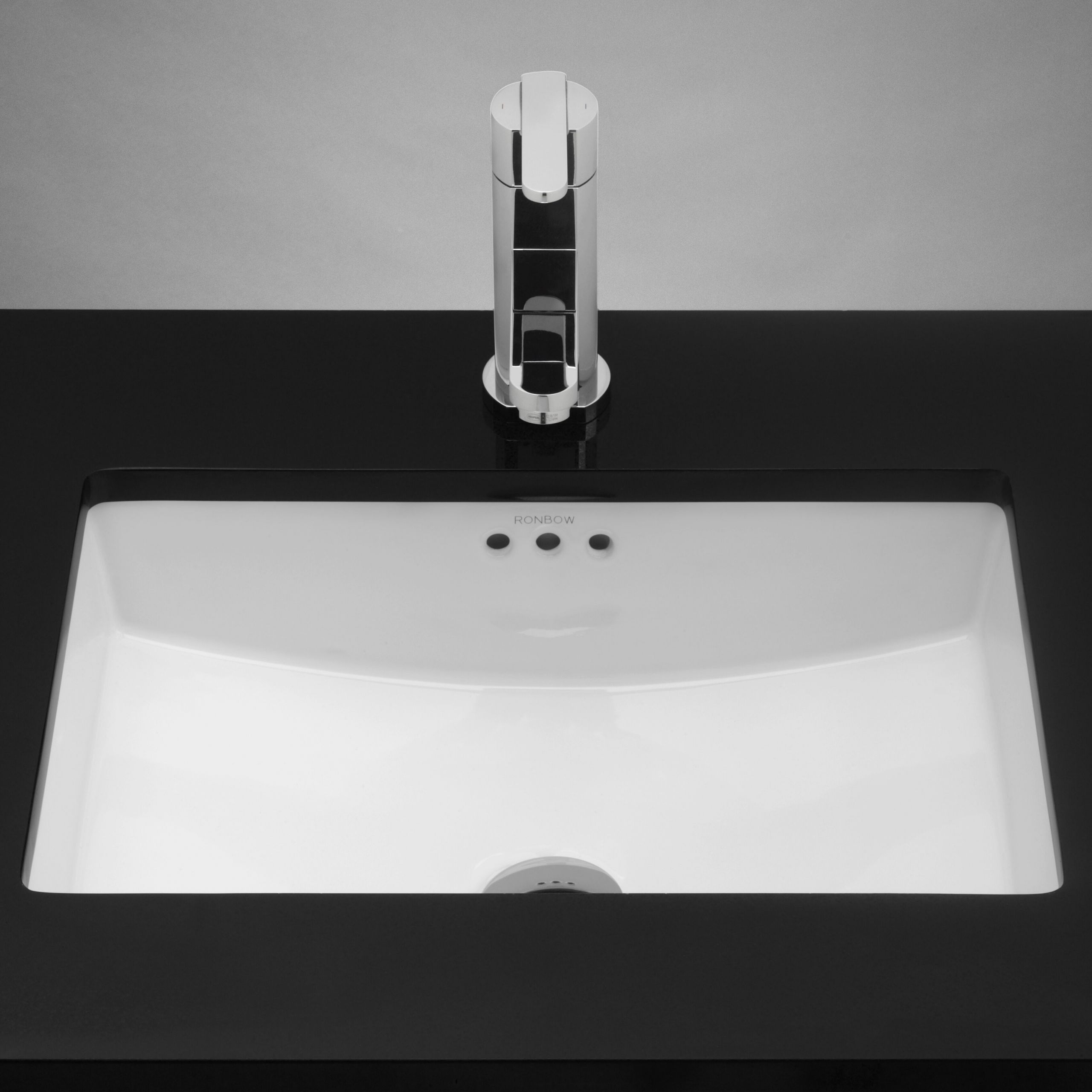 White Undermount Bathroom Sinks
 Ronbow Rectangular Ceramic Undermount Bathroom Sink in
