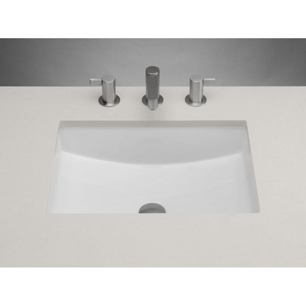 White Undermount Bathroom Sinks
 Ronbow Rectangle Ceramic Undermount Bathroom Sink in White