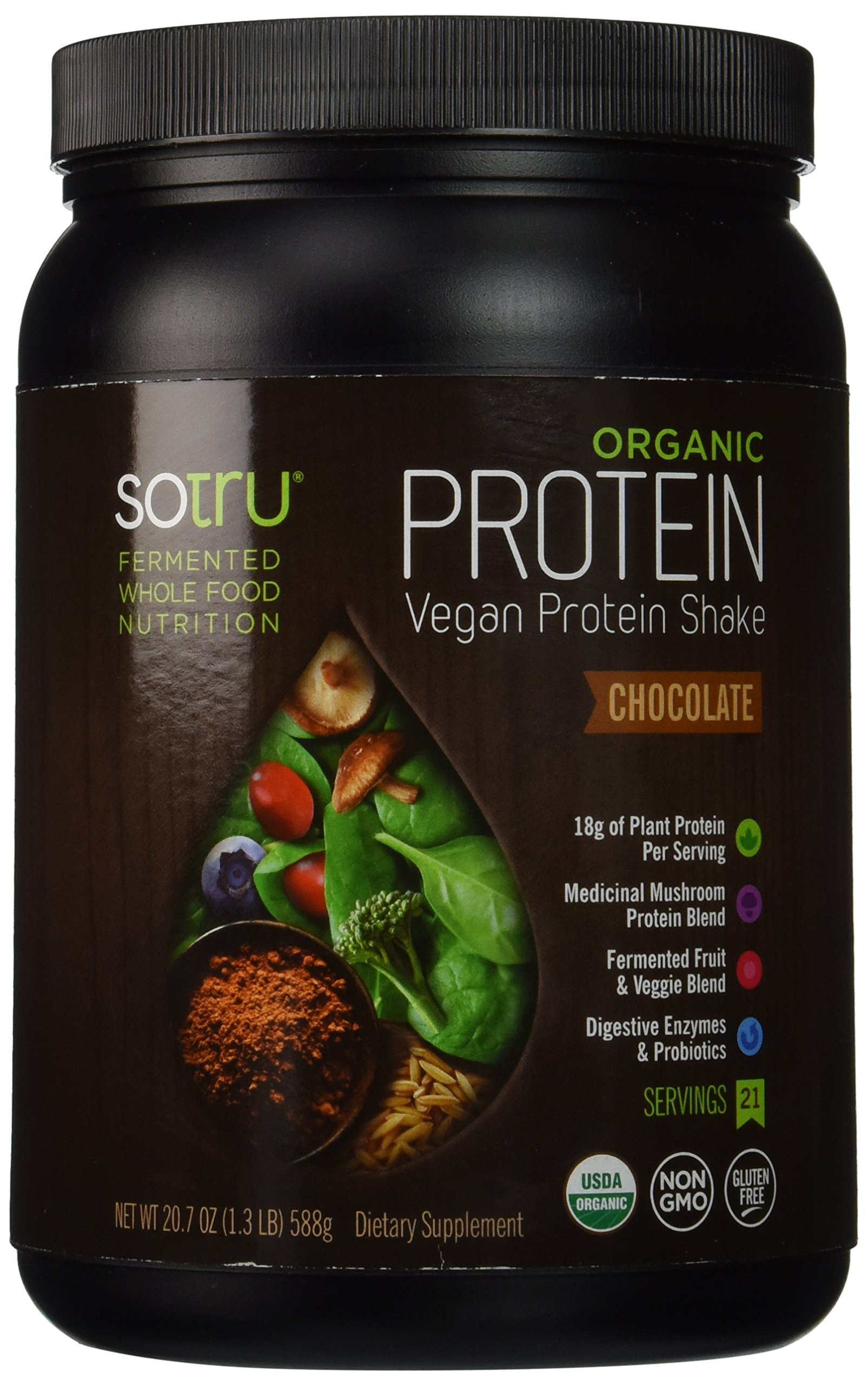 Whole Foods Vegetarian Protein Powder
 Amazon SoTru Vegan Protein Shake Vanilla 525 Grams