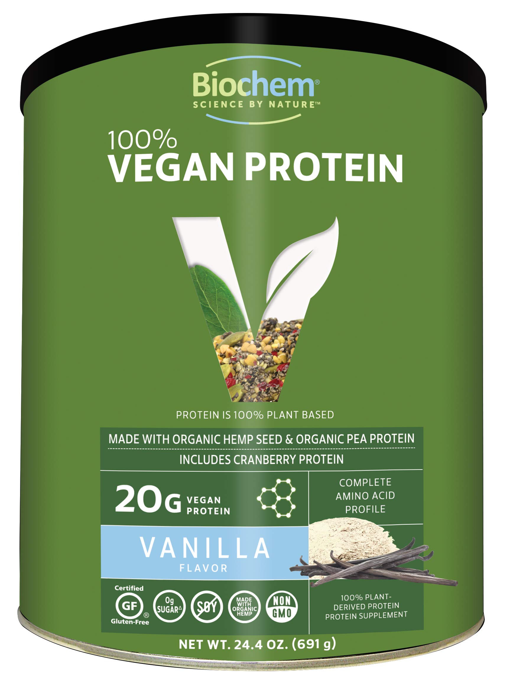 Whole Foods Vegetarian Protein Powder
 Amazon Biochem Vegan Protein Powder Mix 26 oz