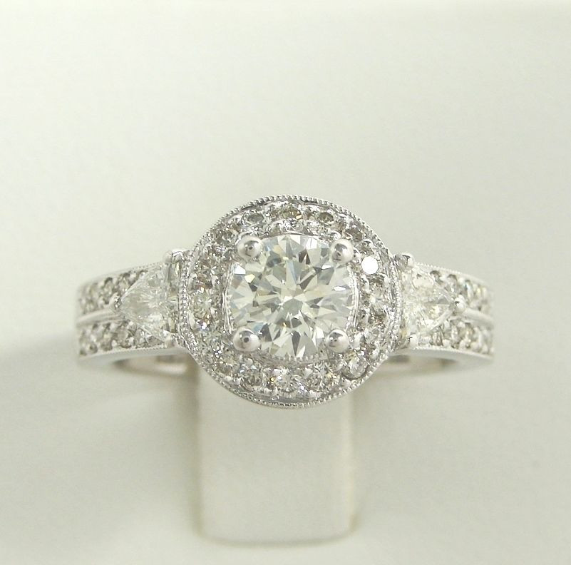 Wholesale Diamond Rings
 DIAMOND HALO ENGAGEMENT WEDDING RING 1 32 CT WHOLESALE 18K