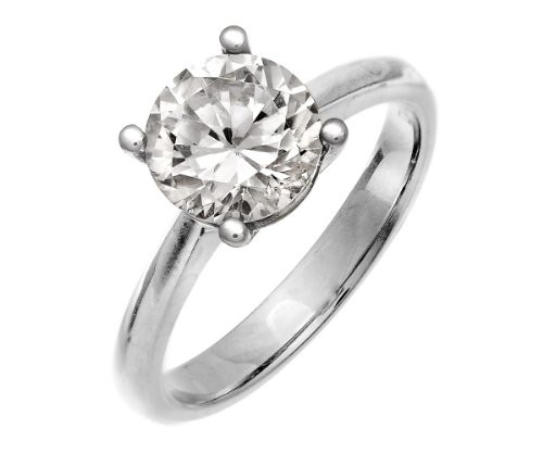Wholesale Diamond Rings
 Naava Platinum Engagement Ring IJ I Certified Diamond
