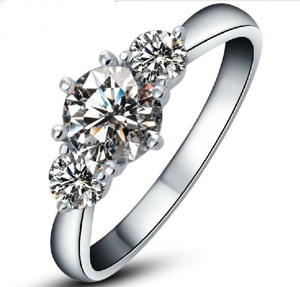 Wholesale Diamond Rings
 Factory Wholesale High Quality 2 carat Three Stone