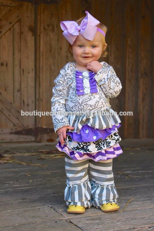 Wholesale Kids Fashion
 2016 Baby Fall Boutique Outfits Smocked Children Clothing
