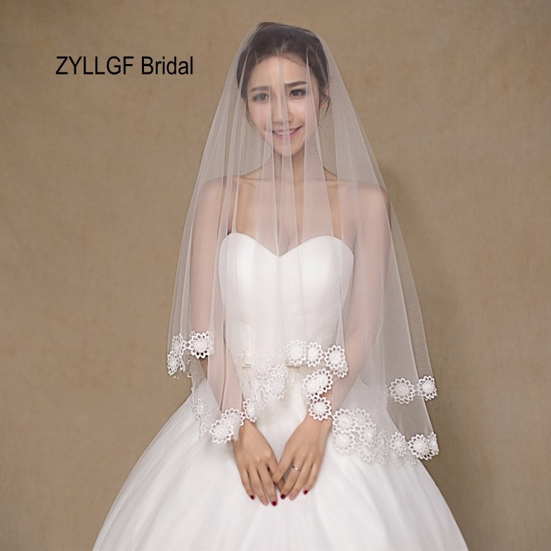 Wholesale Wedding Veils
 ZYLLGF Bridal Wholesale Wedding Hat Veils Voile Mariage