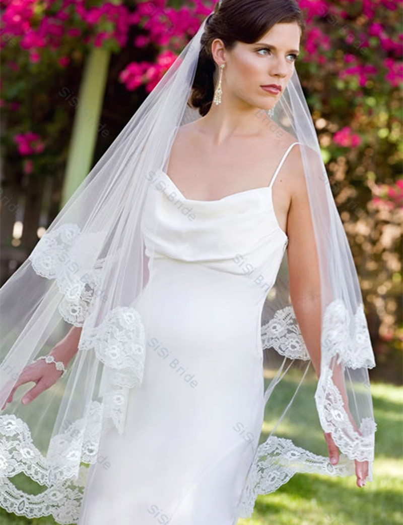 Wholesale Wedding Veils
 DISCOUNT CHEAP wholesale guarantee lace edge