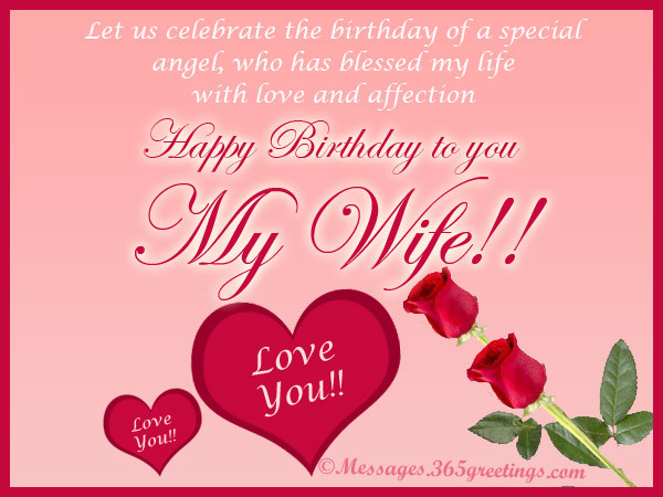 Wife Birthday Card Message
 Birthday Wishes for Wife 365greetings