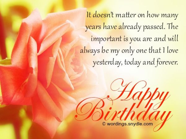 Wife Birthday Card Message
 Birthday wishes and messages for wife wordings and