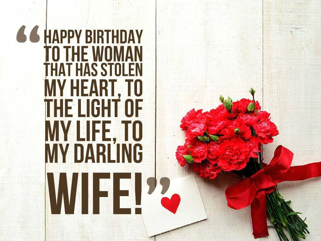Wife Birthday Card Message
 Romantic Birthday Wishes for Wife with Love Romantic